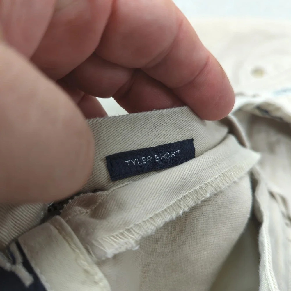 Vintage Polo Ralph Lauren Shorts Mens 38 Khaki‎ Pleated Tyler Preppy Casual